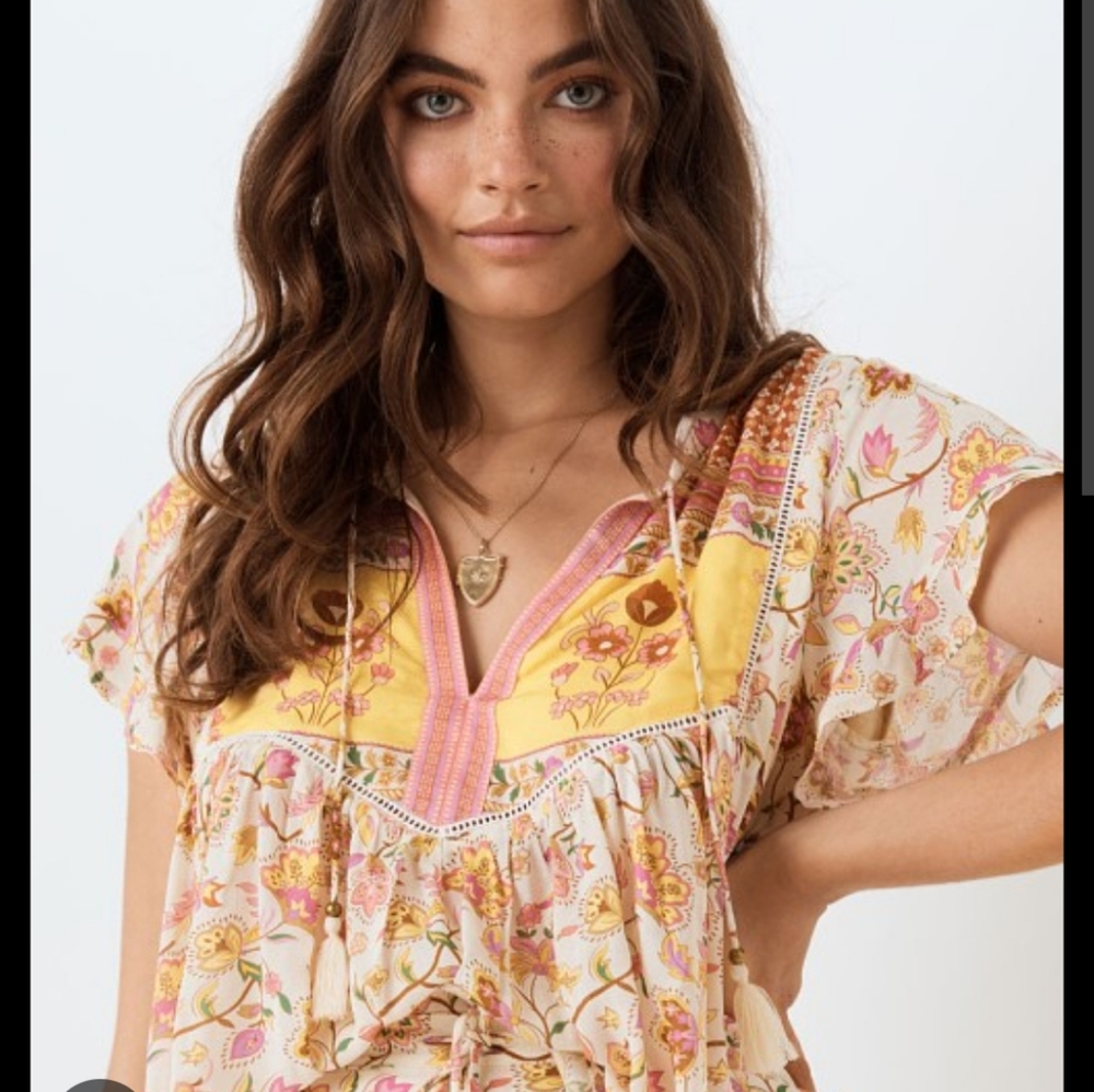 Spell portobello blouse NWT small